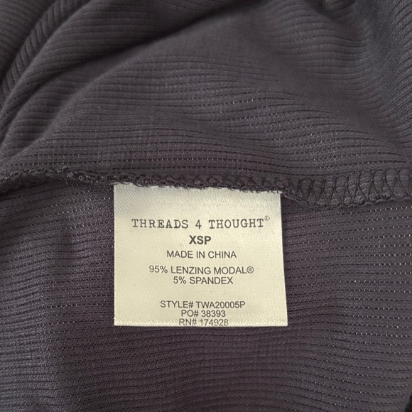 Threads 4 Thought Black Off-Shoulder Tee - Picture 7 of 8